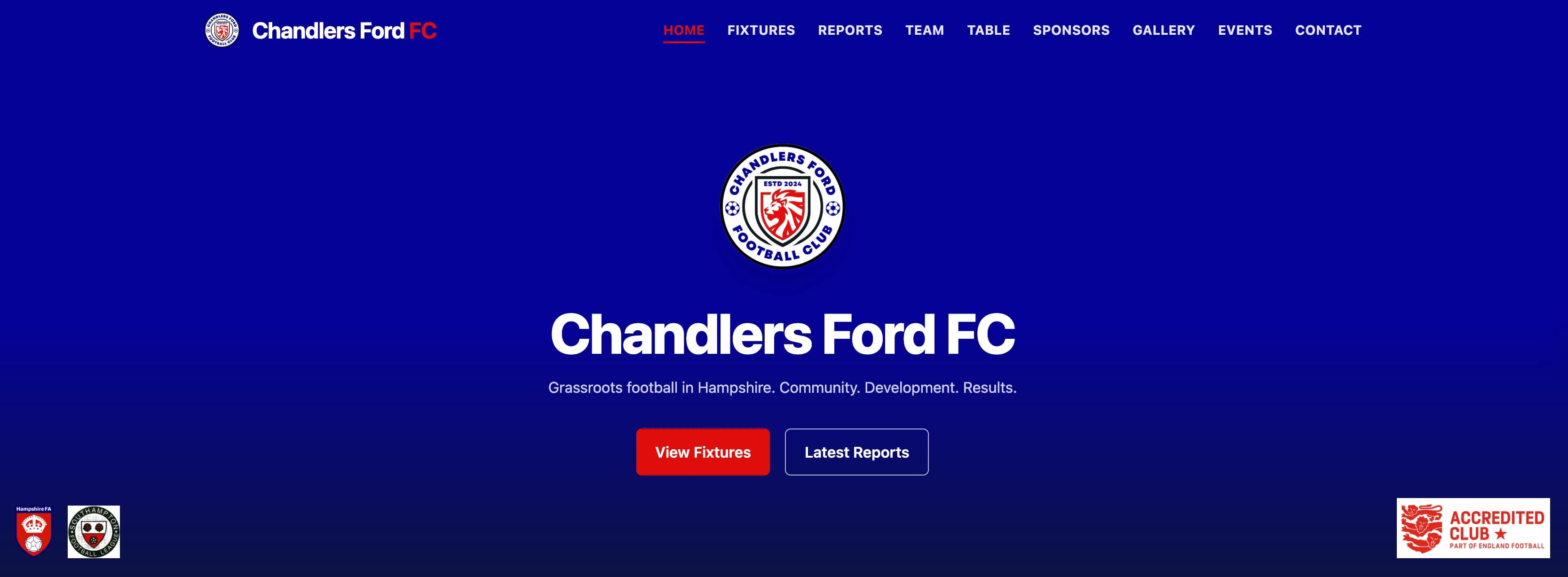 Chandlers Ford FC Website