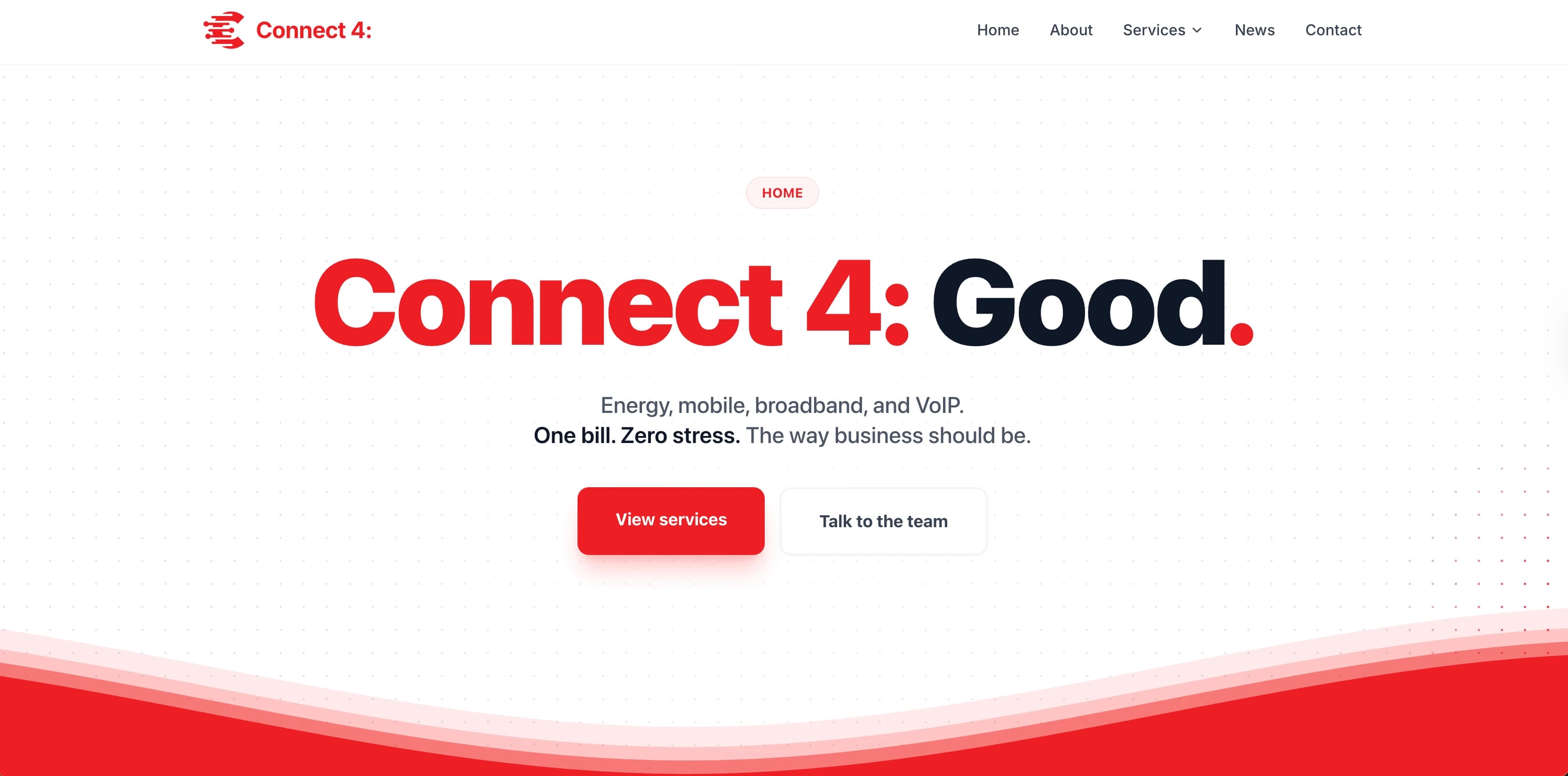 Connect 4: Telecoms Website