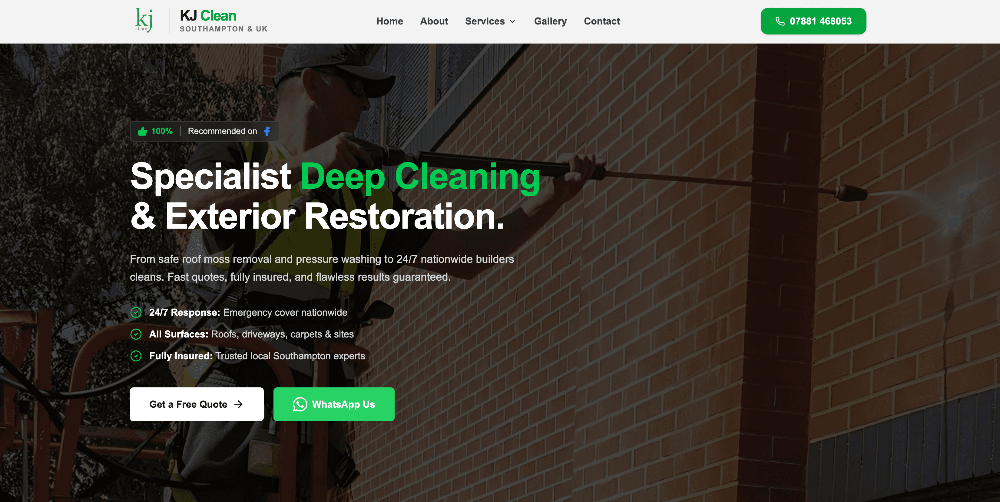 KJ Clean Website