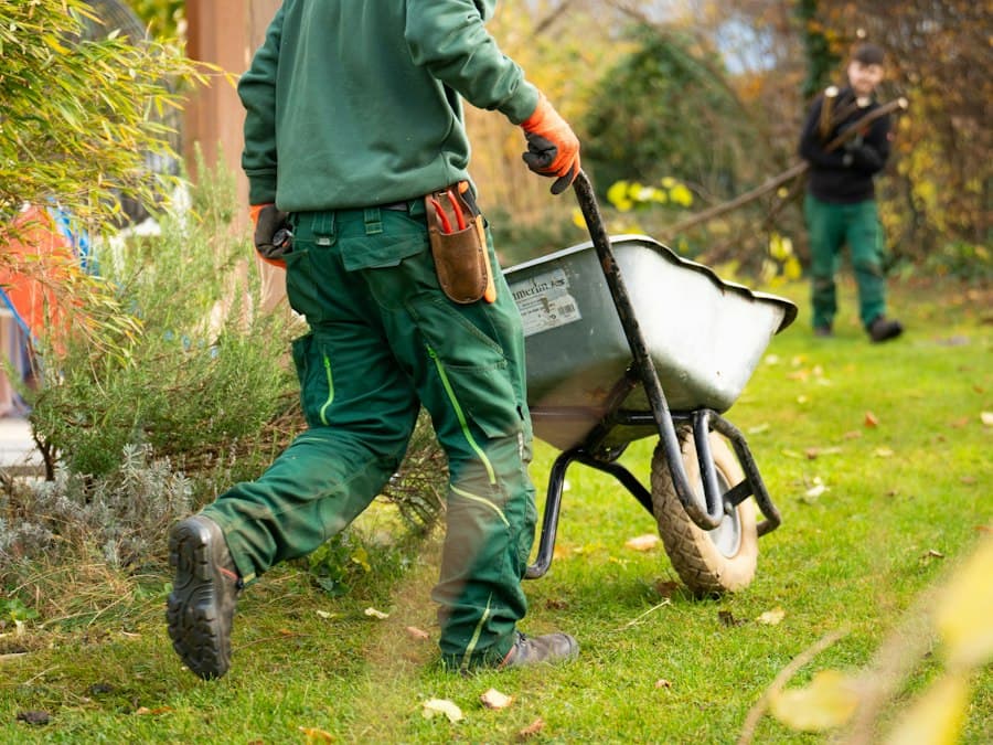 Landscapers at work